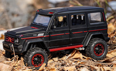 Automacheta Mercedes-Benz G Class V12, din Metal cu Fum pe baza de Apă, Sunete, Elemente Mobile, Lumini și Funcție Pull-Back – 20 cm [5]