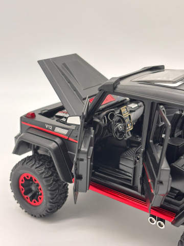 Automacheta Mercedes-Benz G Class V12, din Metal cu Fum pe baza de Apă, Sunete, Elemente Mobile, Lumini și Funcție Pull-Back – 20 cm [9]