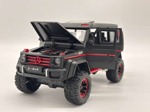 Automacheta Mercedes-Benz G Class V12, din Metal cu Fum pe baza de Apă, Sunete, Elemente Mobile, Lumini și Funcție Pull-Back – 20 cm [8]