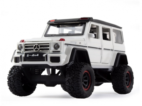 Automacheta Mercedes-Benz G Class V12, din Metal cu Fum pe baza de Apă, Sunete, Elemente Mobile, Lumini și Funcție Pull-Back – 20 cm [15]