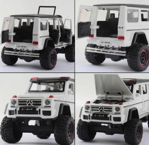 Automacheta Mercedes-Benz G Class V12, din Metal cu Fum pe baza de Apă, Sunete, Elemente Mobile, Lumini și Funcție Pull-Back – 20 cm [9]