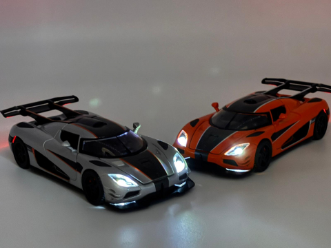 Automacheta Koenigsegg One – Metalică, 15 cm, cu Funcție Pull-Back, Uși și Elemente Mobile, Sunete și Lumini Realistice [11]