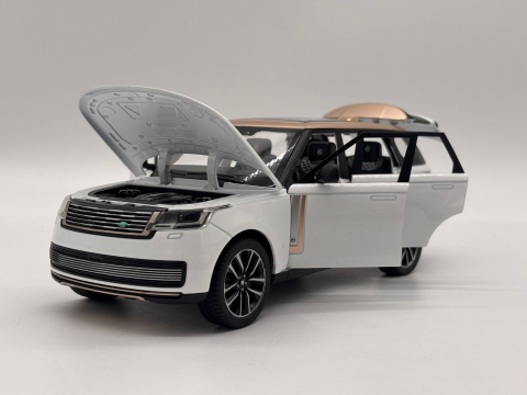 Automachetă Land Rover Range Rover Sport din Metal, 1:24, Funcție Pull-Back, Uși, Capotă și Portbagaj Deschizătoare, Lumină și Sunet, 22cm [6]