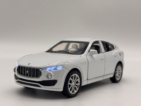 Automacheta Maserati Levante, din Metal, 15 cm – Cu Funcție Pull-Back, Sunete, Lumini și Elemente Mobile [1]