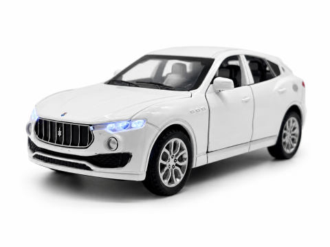 Automacheta Maserati Levante, din Metal, 15 cm – Cu Funcție Pull-Back, Sunete, Lumini și Elemente Mobile [0]