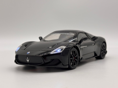 Automachetă Maserati MC20 Decapotabilă, 21 cm, Funcție Pull-Back, Uși, Capotă și Portbagaj Deschizătoare, Sunete și Lumină Realistă [8]