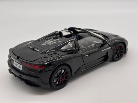 Automachetă Maserati MC20 Decapotabilă, 21 cm, Funcție Pull-Back, Uși, Capotă și Portbagaj Deschizătoare, Sunete și Lumină Realistă [6]