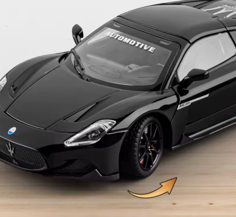 Automachetă Maserati MC20 Decapotabilă, 21 cm, Funcție Pull-Back, Uși, Capotă și Portbagaj Deschizătoare, Sunete și Lumină Realistă [2]