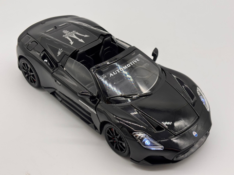 Automachetă Maserati MC20 Decapotabilă, 21 cm, Funcție Pull-Back, Uși, Capotă și Portbagaj Deschizătoare, Sunete și Lumină Realistă [4]
