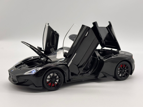 Automachetă Maserati MC20 Decapotabilă, 21 cm, Funcție Pull-Back, Uși, Capotă și Portbagaj Deschizătoare, Sunete și Lumină Realistă [5]