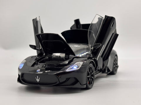 Automachetă Maserati MC20 Decapotabilă, 21 cm, Funcție Pull-Back, Uși, Capotă și Portbagaj Deschizătoare, Sunete și Lumină Realistă [14]