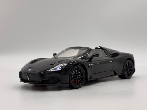 Automachetă Maserati MC20 Decapotabilă, 21 cm, Funcție Pull-Back, Uși, Capotă și Portbagaj Deschizătoare, Sunete și Lumină Realistă [16]