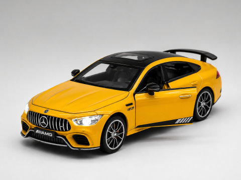 Masinute din Metal - Automacheta Mercedes AMG GT 53, din Metal – Sunete, Lumini și Elemente Mobile