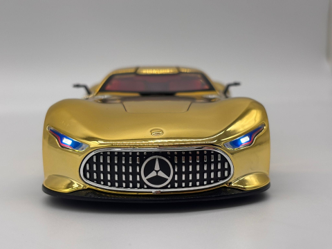 Automachetă Mercedes-Benz AMG GT Vision (Batmobile) din Metal, 1:24, Funcție Pull-Back, Uși și Eleron Deschizătoare, Lumină și Sunet, 21 cm [10]