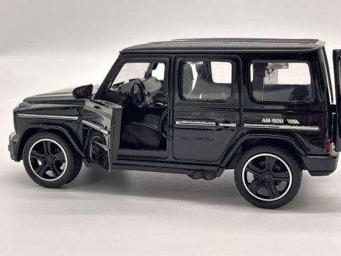 Automachetă Mercedes G-Class din Metal, 1:32, Funcție Pull-Back, Uși și Portbagaj Deschizătoare, Faruri Funcționale, 16 cm [5]