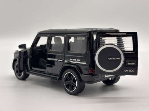 Automachetă Mercedes G-Class din Metal, 1:32, Funcție Pull-Back, Uși și Portbagaj Deschizătoare, Faruri Funcționale, 16 cm [3]