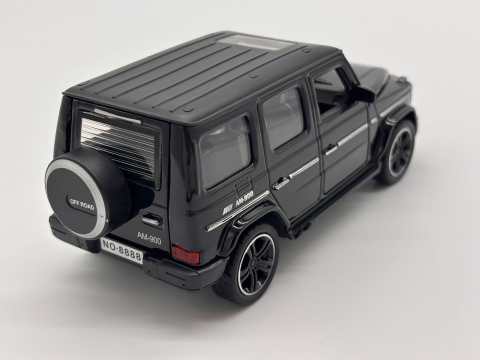 Automachetă Mercedes G-Class din Metal, 1:32, Funcție Pull-Back, Uși și Portbagaj Deschizătoare, Faruri Funcționale, 16 cm [6]