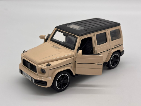 Automachetă Mercedes G-Class din Metal, 1:32, Funcție Pull-Back, Uși și Portbagaj Deschizătoare, Faruri Funcționale, 16 cm [6]