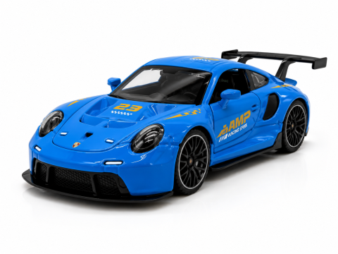 Automachetă Porsche 911, 15 cm, Funcție Pull-Back, Uși, Capotă și Portbagaj Deschizătoare, Lumină și Sunet [12]