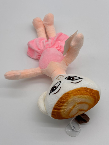 Balerina Cappuccina din Plus, 30 cm, Roz, cu Agățătoare, Jucărie Moale pentru Copii, Italian Brainrot [7]