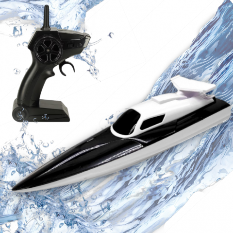 Salupa cu Telecomanda 2.4GHz – 34 cm, Viteză Variabilă, Funcții Complete, Baterie Reîncărcabilă 3.7V [0]