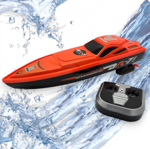Barci cu telecomanda - Barcă cu Telecomandă – Model Viteză, Design Modern, cu Telecomandă Inclusă