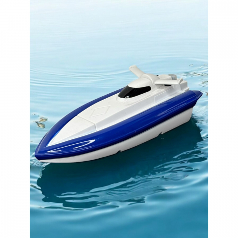 Barca de Viteza cu Telecomanda, Rezistenta la Apa, 20 cm, Propulsie cu Elice pentru Curse de Mare Viteza - Galben [3]