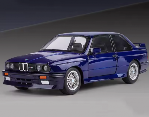 Jucării & Articole pentru Copii - Automacheta BMW M3 E30 "Ursulet", din Metal, cu Sunete, Lumini, Elemente Mobile, 20 cm