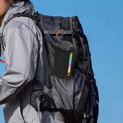 Boxă Portabilă Bluetooth cu Lumină RGB, Sunet Premium, 17 cm, Playtime 3h, Type-C, USB și TF [4]