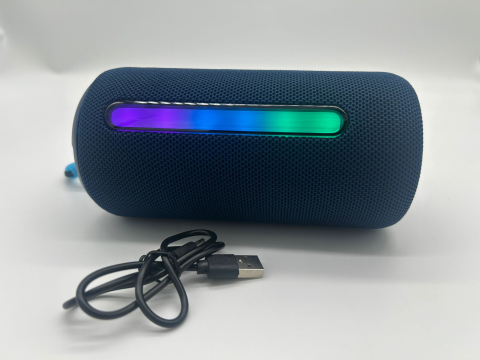 Boxă Portabilă Bluetooth cu Lumină RGB, Sunet Premium, 17 cm, Playtime 3h, Type-C, USB și TF [16]