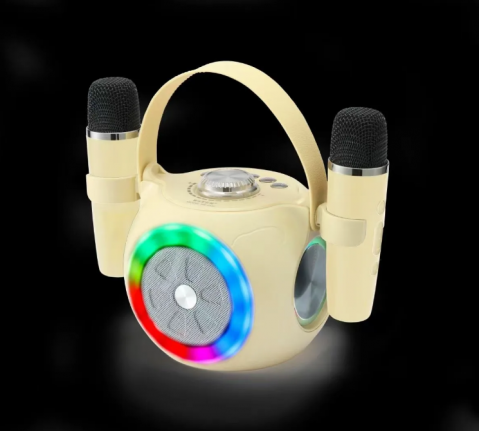 Boxe & Karaoke - Boxă Karaoke cu 2 Microfoane Wireless, Lumini RGB, Bluetooth 5.4 – Calitate Audio Premium