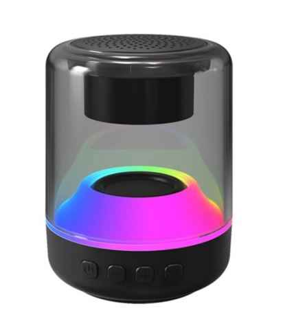 Boxe Portabile - Boxă Portabilă Bluetooth Mini, 9 cm, Calitate Audio Premium, Lumini RGB, Playtime 3h, USB, TF