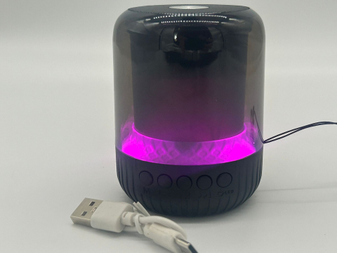 Boxă Portabilă Bluetooth Mini, 9 cm, Calitate Audio Premium, Lumini RGB, Playtime 3h, USB, TF [4]