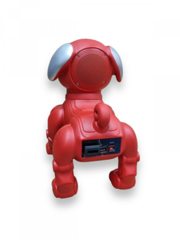 Boxa Portabila Catel Robot, Calitate Audio Premium, cu Bluetooth, MP3, USB, Card TF, U Disk, Radio FM, HIFI Stereo - Rosu [5]