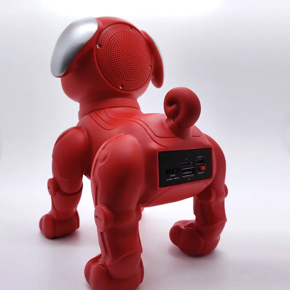 Boxa Portabila Catel Robot, Calitate Audio Premium, cu Bluetooth, MP3, USB, Card TF, U Disk, Radio FM, HIFI Stereo - Rosu [2]