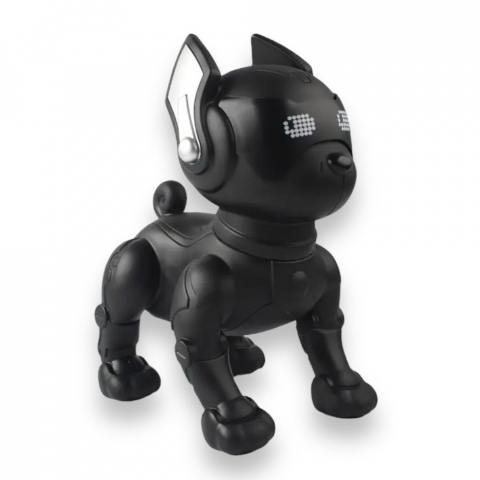 Boxa Portabila Catelus Robot, Calitate Audio Premium, cu Bluetooth, MP3, USB, Card TF, U Disk, Radio FM, HIFI Stereo - Negru [0]