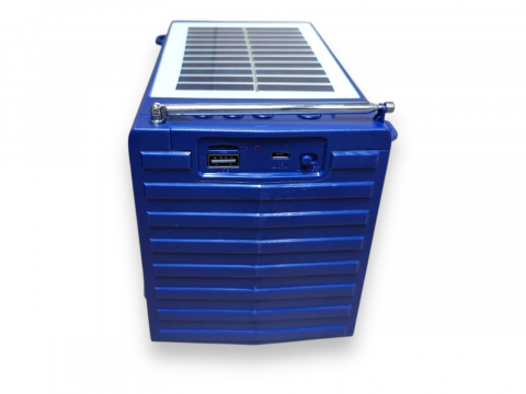 Boxa Portabila cu Panou Solar, Calitate Audio Premium, cu Bluetooth, MP3, USB, Card TF, U Disk, Radio FM, HIFI Stereo - Rosu [5]