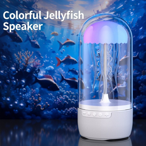 Boxe Portabile - Boxă Portabilă Jellyfish S+. Bluetooth, Lumini Ambientale Colorate, TF Card & Audio Input
