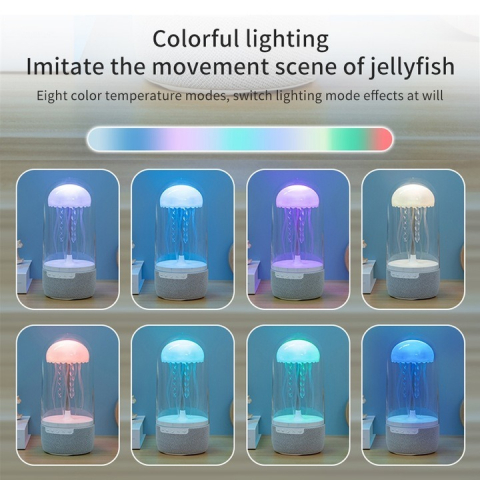 Boxă Portabilă Jellyfish S+. Bluetooth, Lumini Ambientale Colorate, TF Card & Audio Input [3]