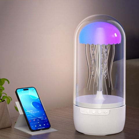 Boxă Portabilă Jellyfish S+. Bluetooth, Lumini Ambientale Colorate, TF Card & Audio Input [10]
