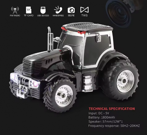Boxe Portabile - Boxă Portabilă Tractor WS-560 – Bluetooth, Calitate Audio Premium Bluetooth, FM, TWS, Handsfree, Selfie, USB