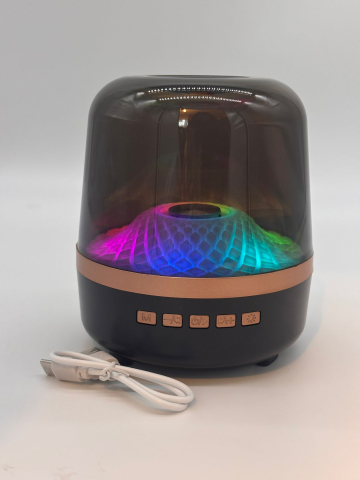 Boxa Transparentă RGB Portabilă, 12 cm, Bluetooth, USB, AUX, TF, DC5V, Cu Cablu Încărcare Inclus [12]