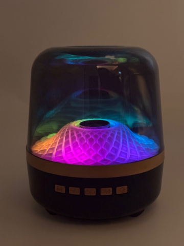 Boxa Transparentă RGB Portabilă, 12 cm, Bluetooth, USB, AUX, TF, DC5V, Cu Cablu Încărcare Inclus [5]