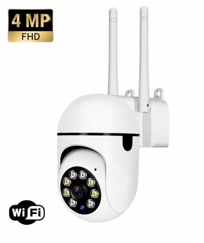 Camere de Supraveghere - Cameră de Supraveghere WiFi 4MP, Rotire 360°, Zoom 10X, Viziune Nocturnă, Audio Bidirecțional, V380 Pro