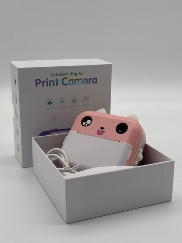 Camera Foto Digitala pentru Copii cu imprimare instant – Ecran HD, Filmare, Jocuri, Cablu Tip C, Curea și 3 Role incluse [15]