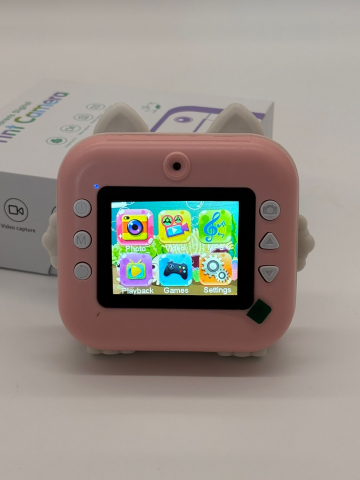 Camera Foto Digitala pentru Copii cu imprimare instant – Ecran HD, Filmare, Jocuri, Cablu Tip C, Curea și 3 Role incluse [12]