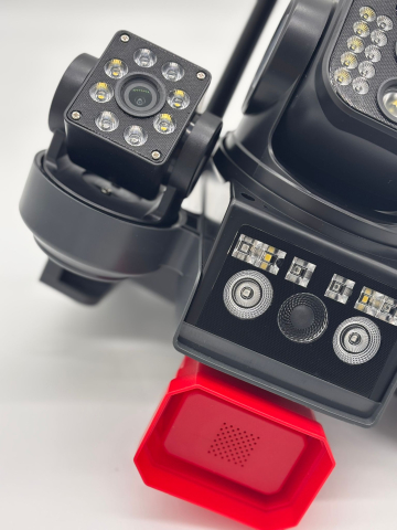 Camera Supraveghere 4G cu Panou Solar Tip Crocodil, 3 Camere rotative 720°, 15 MP (5 + 5 + 5MP), 8K UHD, Panou Solar Monocristalin, Viziune Nocturna, Detectare Umana, Zoom 10X Digital, Functie Audio B [12]