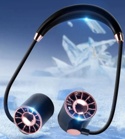 Ventilator Portabil Tip Cască – Răcire Eficientă 360°, 3 Viteze, Acumulator Inclus, Reglabil până la 65 cm [4]