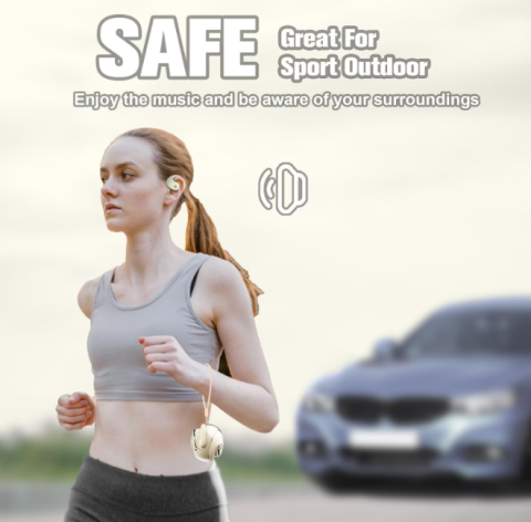 Căști Wireless Bluetooth 5.4 Sport, Rezistente la Apă și Transpirație, 22h Autonomie, Latență Scăzută, Microfon HD, Control Tactil [5]