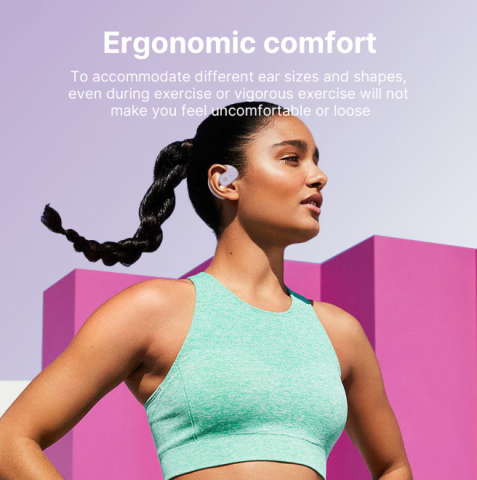 Căști Wireless Bluetooth 5.4 Sport, Rezistente la Apă și Transpirație, 22h Autonomie, Latență Scăzută, Microfon HD, Control Tactil [4]
